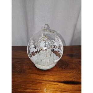Light up Blown‎ Glass Nativity Christmas